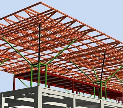 飞机库网架工程-一建钢结构工程-晋城网架工程